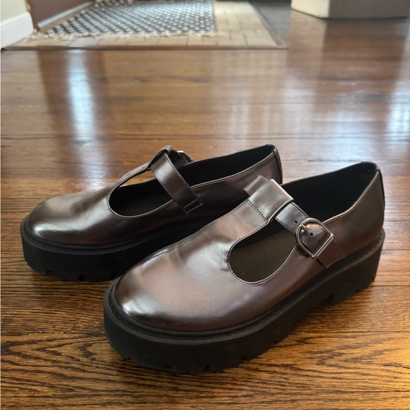 Mix No. 6 - Metallic Purple/Silver Mary Jane Platform - Picture 3 of 4